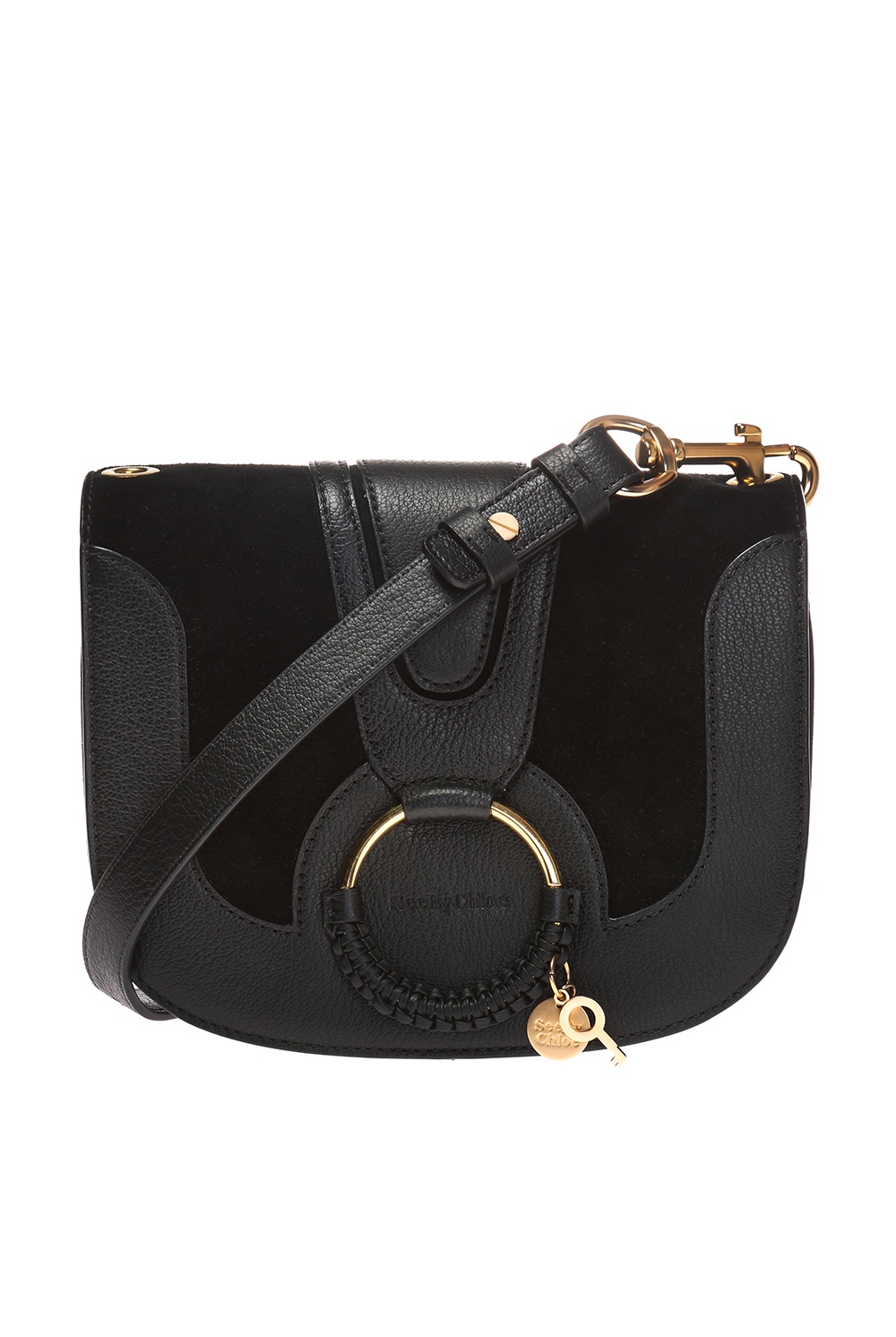 Black HANA shoulder bag See By Chloe bracelet with charm chloe decoration brr SchaferandweinerShops Australia